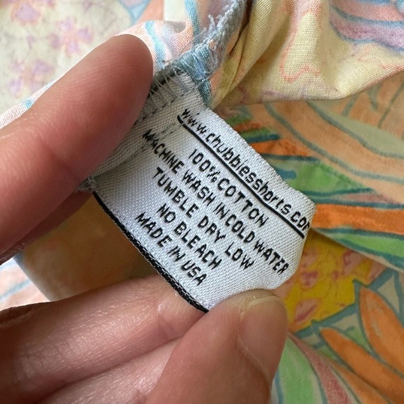 THE NUTTER from CHUBBIES S/S Pop Over Pineapple Hawaiian Polo Shirt Multi - Picture 6 of 7